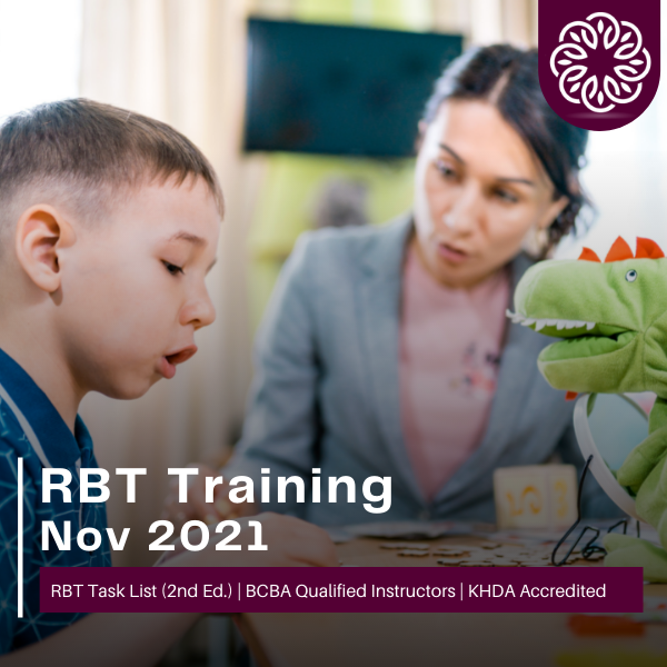 Registered Behavior Technician (RBT) Training Nov 2021